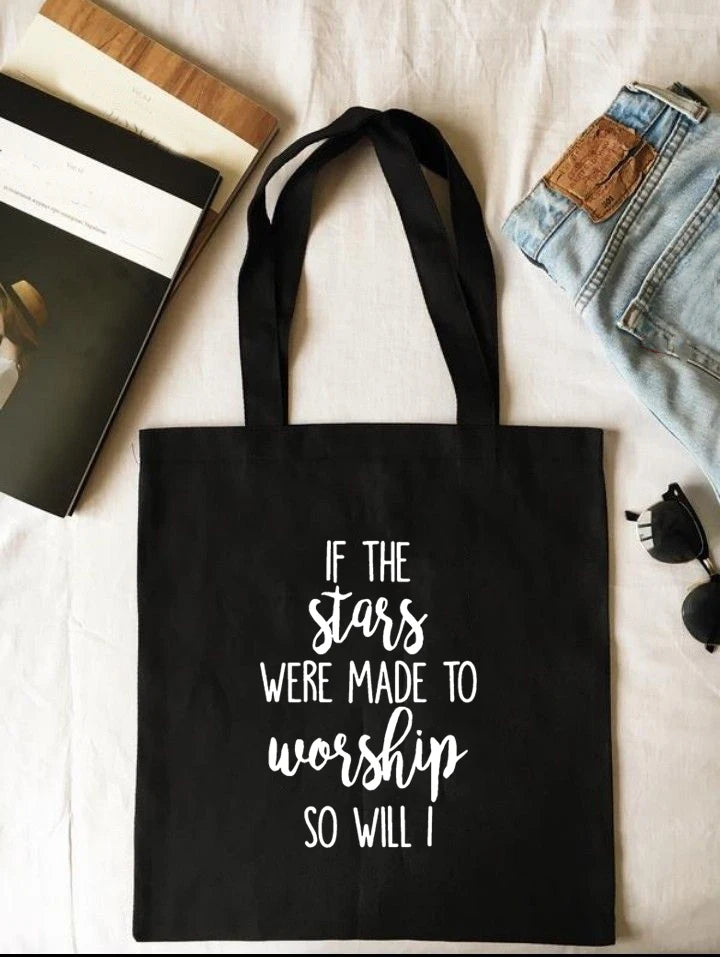 “Way Maker, Miracle Worker” Christian Canvas Tote Bag – Faith, Hope, Love Design