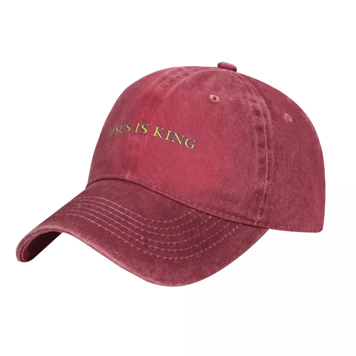 “Jesus Is King” Washed Trucker Cap – Adjustable Christian Streetwear Hat