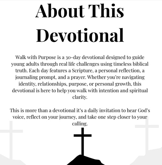 Walk with Purpose: 30-Day Devotional for Young Adults
By Sem Antoine | Forge by Faith