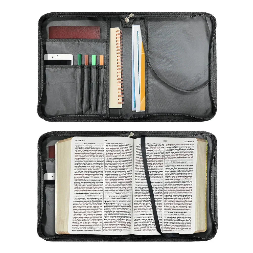 Women’s Bible Bag – PU Leather Church Handbag for Bible, Study, and Prayer Books