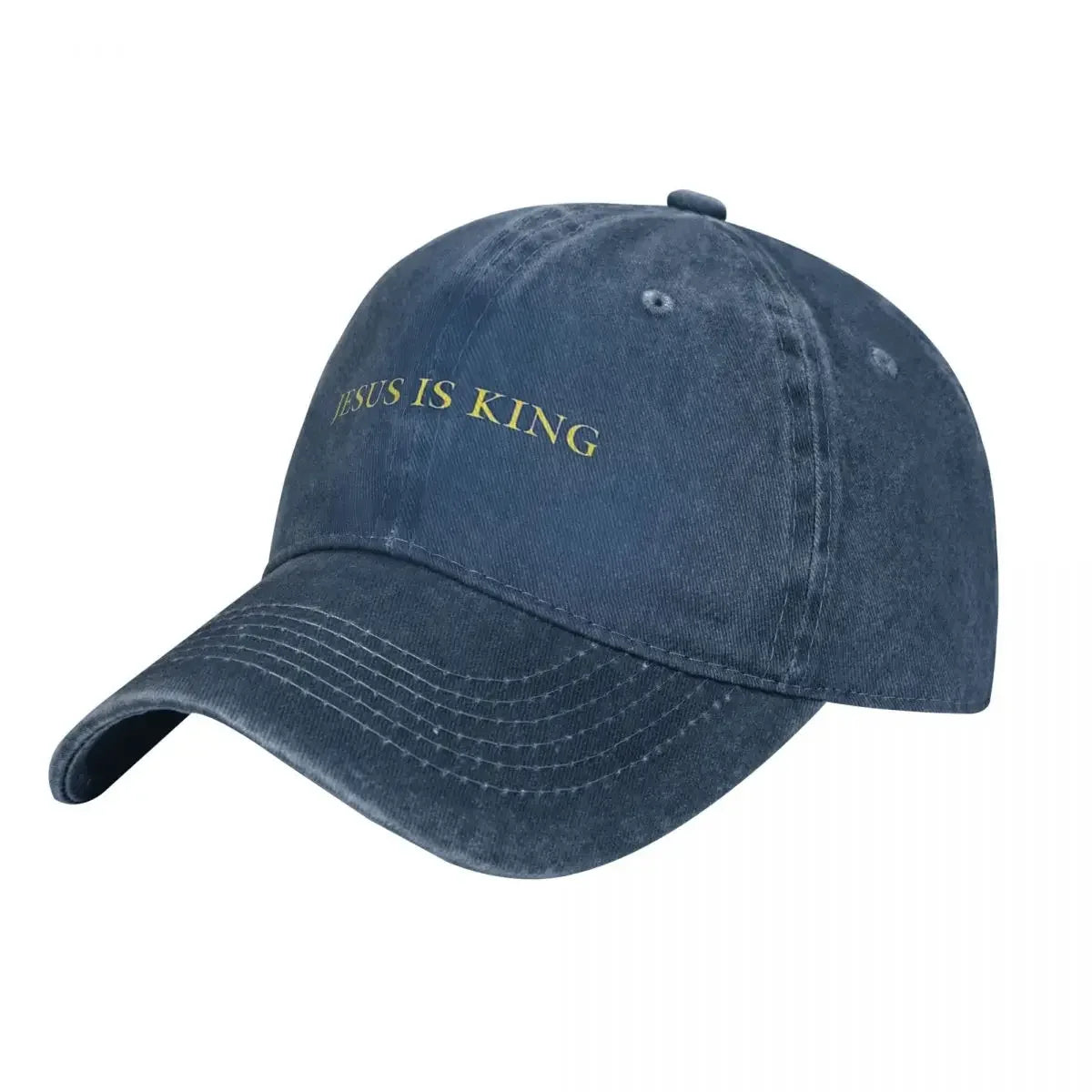 “Jesus Is King” Washed Trucker Cap – Adjustable Christian Streetwear Hat
